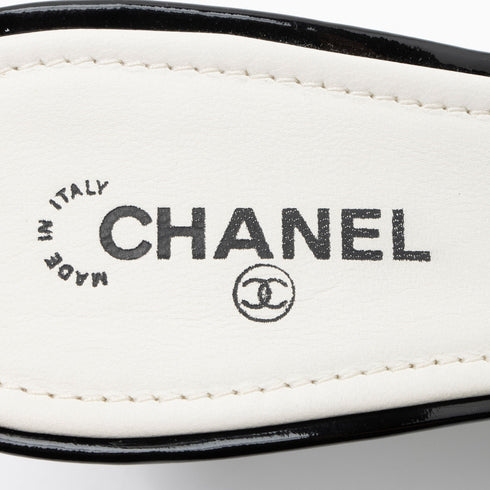 Women's Chanel Vintage Quilted Leather Camelia Mules - Size 9 / 39