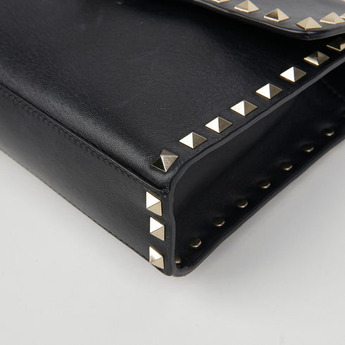Rockstud Flip Lock Flap Bag Leather Medium