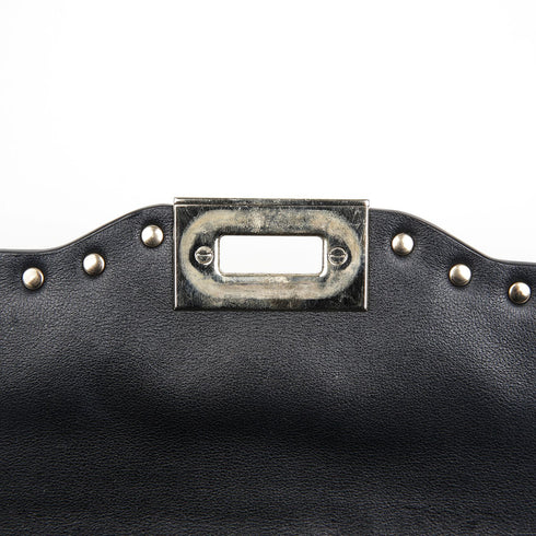 Rockstud Flip Lock Flap Bag Leather Medium