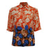 Women's Dries Van Noten Floral-Print Short Sleeve Blouse in Multicolor Polyester