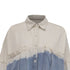 Women's Dries Van Noten Tie-Dyed Button-Down Denim Shirt in Multicolor Cotton
