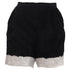 Women's Dries Van Noten High-Rise Embroidered Shorts in Black Silk
