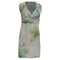 Women's RED Valentino Leaf-Printed Mini Dress in Multicolor Silk