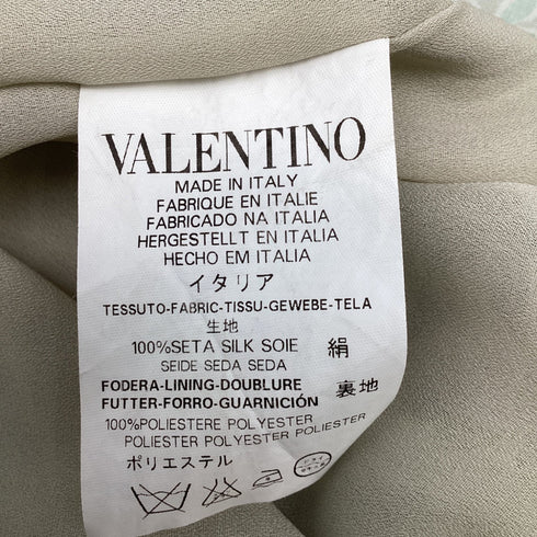 Women's RED Valentino Leaf-Printed Mini Dress in Multicolor Silk