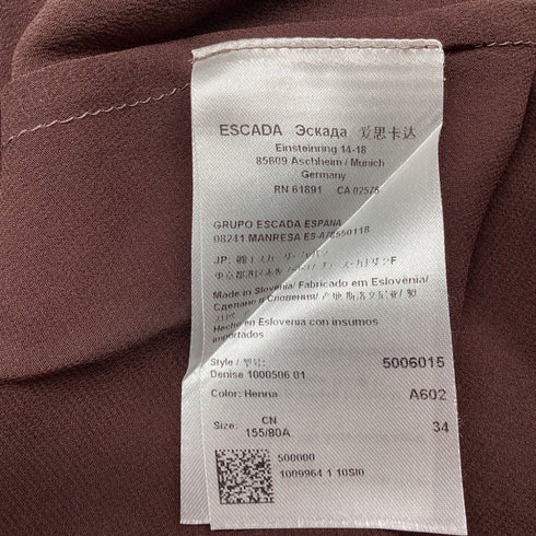 Women's Escada Midi Dress in Multicolor Silk