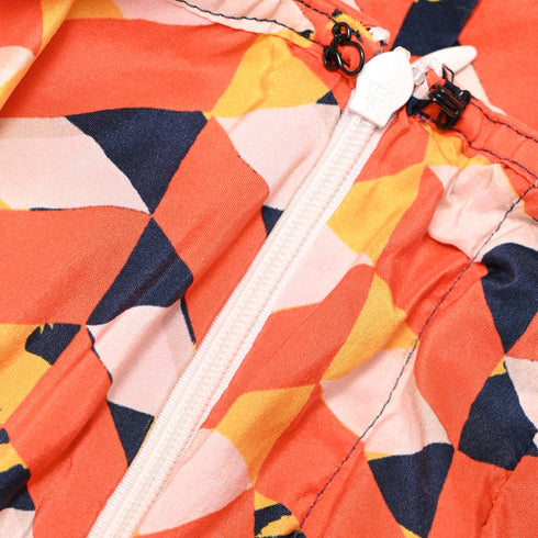 Women's Dries Van Noten Printed Pleated Midi Skirt in Multicolor Silk