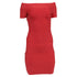 Women's Herve Leger Bodycon Mini Dress in Red Rayon