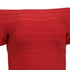 Women's Herve Leger Bodycon Mini Dress in Red Rayon