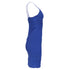 Women's Herve Leger Strappy Mini Dress in Blue Rayon