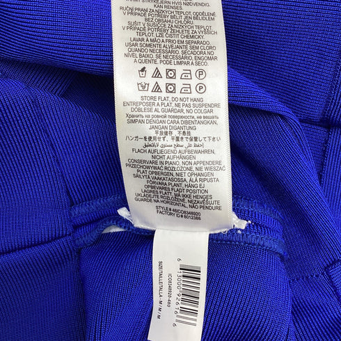 Women's Herve Leger Strappy Mini Dress in Blue Rayon