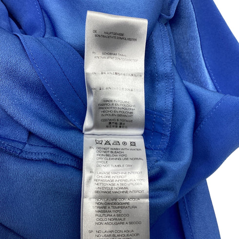 Women's Iro Wrap Effect Mini Dress in Blue Triacetate