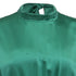 Women's Saloni Mini Dress in Green Silk