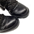 Women's Christian Louboutin Mad 70 Lace-Up Block-Heel Combat Boots in Black Leather