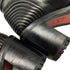 Women's Christian Louboutin Mad 70 Lace-Up Block-Heel Combat Boots in Black Leather