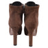 Women's Prada Lace Up Boots in Brown Suede