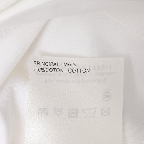 Women's Louis Vuitton Logo Stamp Crop Top in White Cotton