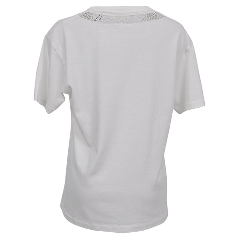 Women's Chloé Graphic Print T-shirt in White Cotton