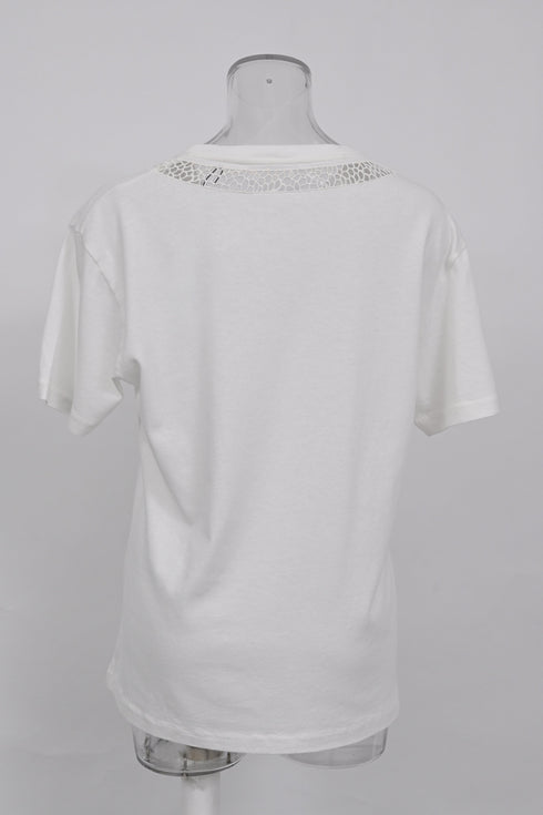 Women's Chloé Graphic Print T-shirt in White Cotton