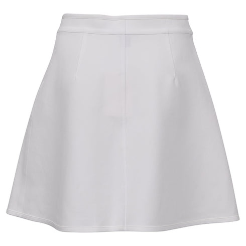 Women's Louis Vuitton A-Line Mini Skirt in White Polyamide