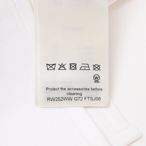 Women's Louis Vuitton A-Line Mini Skirt in White Polyamide