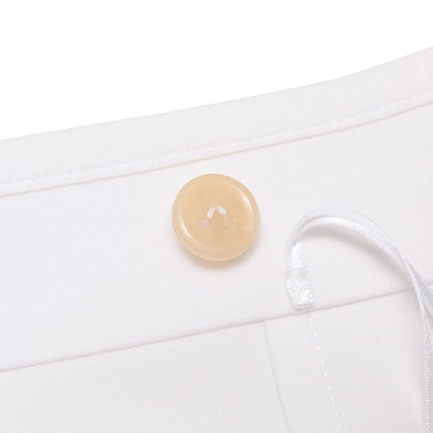 Women's Louis Vuitton A-Line Mini Skirt in White Polyamide