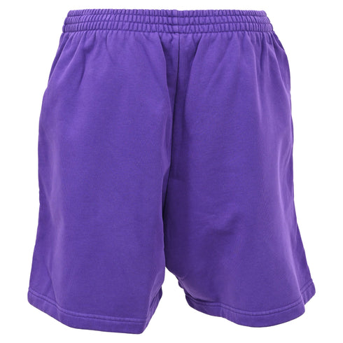 Men's Balenciaga Jogger Shorts in Purple Cotton