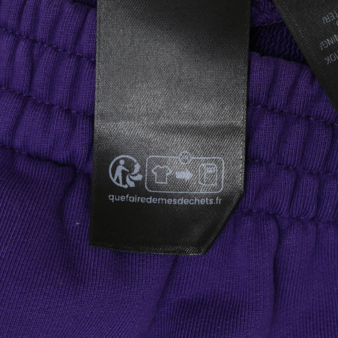 Men's Balenciaga Jogger Shorts in Purple Cotton