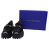 Women's Stuart Weitzman Owen Buckled Lug Loafers in Black Patent Leather
