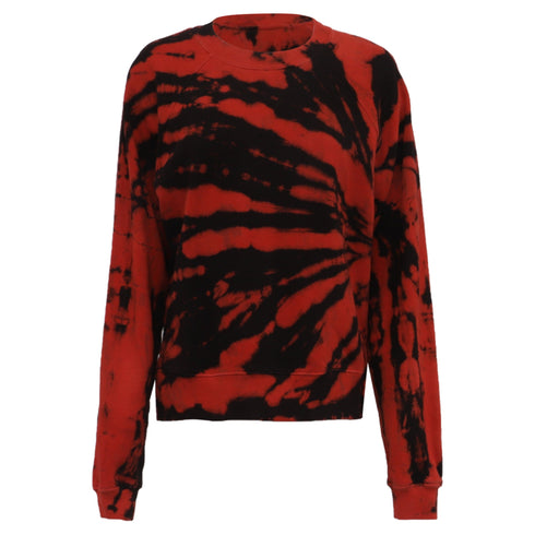 Women's Proenza Schouler Tie Dye Print Sweater in Red Cotton