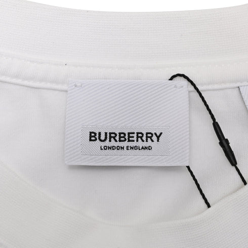 Men's Burberry Logo Graphic Print T-shirt in White Cotton
