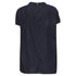 Women's Max Mara Baiocco Elasticated-Trims Blouse in Navy Cotton