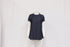 Women's Max Mara Baiocco Elasticated-Trims Blouse in Navy Cotton