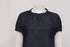 Women's Max Mara Baiocco Elasticated-Trims Blouse in Navy Cotton