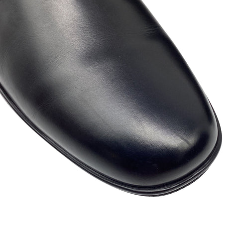 Men's Prada Toblach Leather Chukka Boots in Black Leather