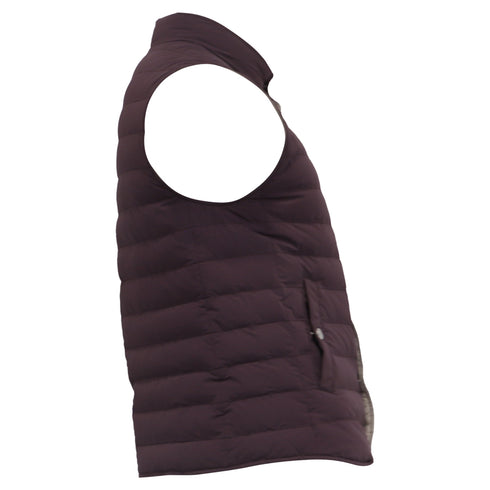 Men's Brunello Cucinelli Puffer Vest in Brown Polyamide