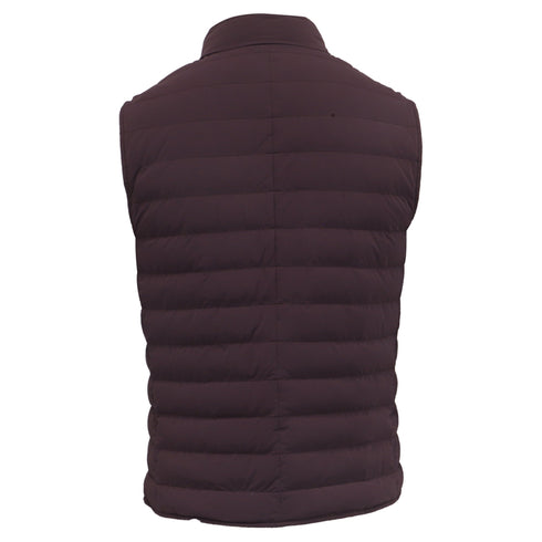 Men's Brunello Cucinelli Puffer Vest in Brown Polyamide
