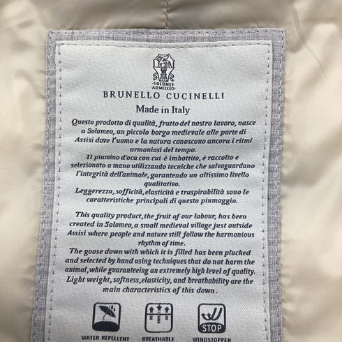 Men's Brunello Cucinelli Puffer Vest in Brown Polyamide
