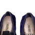 Women's Miu Miu Double-Buckled Self-Tie Ballet Flats in Navy Blue Velvet
