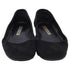 Women's Manolo Blahnik Round-Toe Ballet Flats in Black Suede