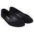 Women's Manolo Blahnik Round-Toe Ballet Flats in Black Suede