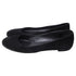 Women's Manolo Blahnik Round-Toe Ballet Flats in Black Suede