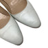 Women's Manolo Blahnik Pointed-Toe Low-heeled Pumps in White Leather