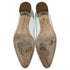 Women's Manolo Blahnik Pointed-Toe Low-heeled Pumps in White Leather