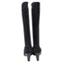 Women's Manolo Blahnik Pointed-Toe Knee-High Boots in Black Suede
