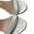 Women's Stuart Weitzman Ankle Strap Sandal Heels in White Leather