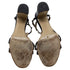 Women's Valentino Garavani Rockstud T-Strap Sandal Heels in Black Leather