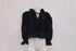 Women's Ulla Johnson Ruffled Collar Blouse in Black Cotton