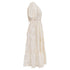 Women's Ulla Johnson Puffed-Sleeve Midi Tiered Dress in Cream Cotton