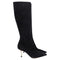 Women's Dior High-Heeled Knee-High Boots in Black Suede