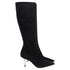 Women's Dior High-Heeled Knee-High Boots in Black Suede